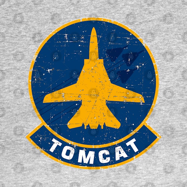 F-14 Tomcat - Yellow Silhouette F-14 Tomcat - Grunge Style by TomcatGypsy